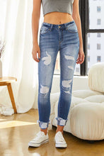 Load image into Gallery viewer, Kancan Distressed Skinny Mid Rise Jeans