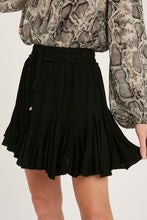 Load image into Gallery viewer, Midnight Dreams Ruffled Skirt