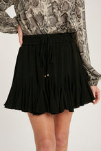 Load image into Gallery viewer, Midnight Dreams Ruffled Skirt