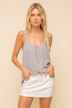 Load image into Gallery viewer, Lights Out Gray Cami Tank
