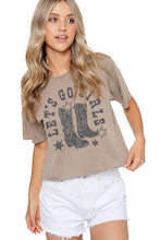 Load image into Gallery viewer, Let's Go Girls Cropped Tee