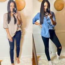 Load image into Gallery viewer, Happy Trails Denim Shirt