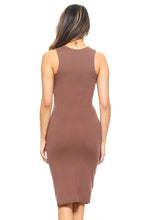 Load image into Gallery viewer, Mocha Latte Bodycon Midi Tank Dress