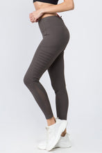 Load image into Gallery viewer, Let's Get Moving Charcoal Moto Leggings