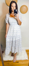 Load image into Gallery viewer, Watch Me Bloom Smocked Midi Dress