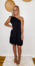 Load image into Gallery viewer, Always On Vacay One Shoulder Tied Strap Dress