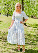 Load image into Gallery viewer, Watch Me Bloom Smocked Midi Dress