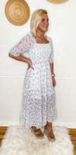 Load image into Gallery viewer, Watch Me Bloom Smocked Midi Dress