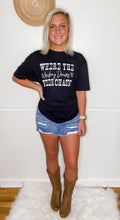 Load image into Gallery viewer, Where The Whiskey Drowns And The Beer Chases Black Tee