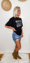 Load image into Gallery viewer, Where The Whiskey Drowns And The Beer Chases Black Tee