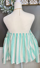 Load image into Gallery viewer, Rolling Into Summer Off The Shoulder Striped Linen Top