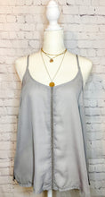Load image into Gallery viewer, Lights Out Gray Cami Tank