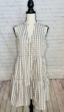 Load image into Gallery viewer, Checking Out Button Front Dress