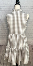 Load image into Gallery viewer, Checking Out Button Front Dress
