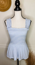Load image into Gallery viewer, Freedom Smocked Striped Top
