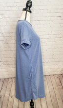 Load image into Gallery viewer, Blue Skies T-Shirt Dress With Pockets