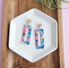 Load image into Gallery viewer, Palm Trees And Sunshine Acrylic Earrings