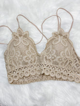 Load image into Gallery viewer, Tan Lace Bralette