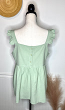 Load image into Gallery viewer, Simple And Sweet Ruffle Strap Top
