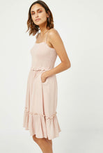 Load image into Gallery viewer, Blushing Vibes Smocked Dress With Pockets!