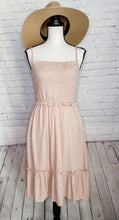 Load image into Gallery viewer, Blushing Vibes Smocked Dress With Pockets!