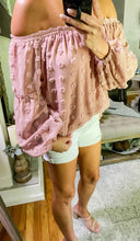 Load image into Gallery viewer, Rosé All Day Off The Shoulder Top