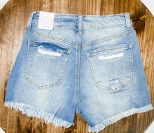 Load image into Gallery viewer, Kayla Distressed Denim Shorts