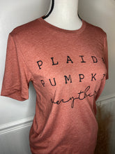 Load image into Gallery viewer, Plaid & Pumpkin Everything T-Shirt