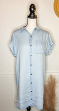 Load image into Gallery viewer, Back To Basics Chambray Dress