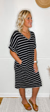 Load image into Gallery viewer, Stripes and Lattes Dress