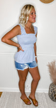 Load image into Gallery viewer, Freedom Smocked Striped Top
