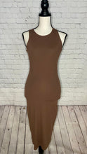 Load image into Gallery viewer, Mocha Latte Bodycon Midi Tank Dress