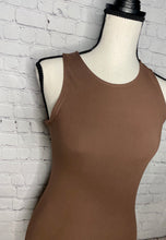 Load image into Gallery viewer, Mocha Latte Bodycon Midi Tank Dress