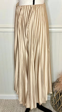 Load image into Gallery viewer, Champagne Please Pleated Midi Skirt