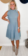 Load image into Gallery viewer, Bella Blue Ruffle Dress With Pockets