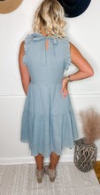 Load image into Gallery viewer, Bella Blue Ruffle Dress With Pockets