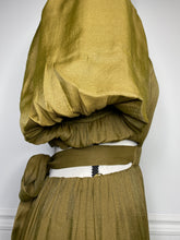 Load image into Gallery viewer, Olive Vibes Cutout Midi Dress