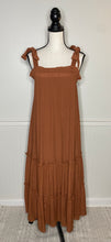 Load image into Gallery viewer, Fall Feelings Bow Tie Shoulder Dress