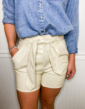 Load image into Gallery viewer, The Weekend Is Here Faux Leather Shorts