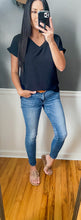 Load image into Gallery viewer, Fancy Like Me Black Top