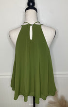 Load image into Gallery viewer, Harper Green Cross Layered Top