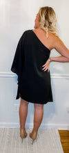 Load image into Gallery viewer, Little Black One Shoulder Dress