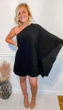 Load image into Gallery viewer, Little Black One Shoulder Dress