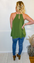 Load image into Gallery viewer, Harper Green Cross Layered Top