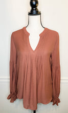 Load image into Gallery viewer, Work Life Brick V Neck Top
