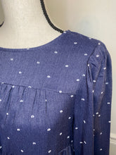 Load image into Gallery viewer, Denim Feels Dot Tiered Top