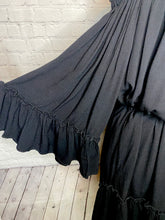 Load image into Gallery viewer, Hustle Black Ruffle Dress