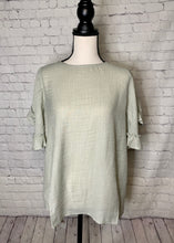 Load image into Gallery viewer, Sage Is All The Rage Ruffle Sleeve Top