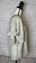 Load image into Gallery viewer, Sage Is All The Rage Ruffle Sleeve Top