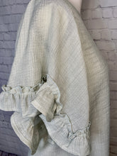 Load image into Gallery viewer, Sage Is All The Rage Ruffle Sleeve Top